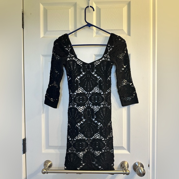 Free People Medallion 3/4 Crochet Slip Dress - Picture 5 of 5